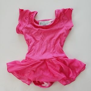 Girls Pink Ballerina TuTu bodysuit